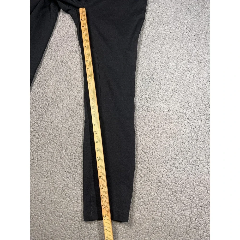 Eileen Fisher Pants Womens PP Black Ponte Skinny Ankle Zip‎ Pockets Stretch